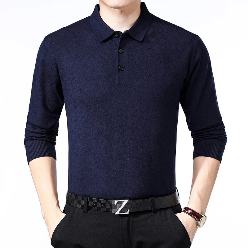 

Oversized Polos 6XL 7XL 8XL 2019 High Quality Men's Long Sleeve Polo Shirt Men Polos Solid Color Polos Male Casual Top 9865