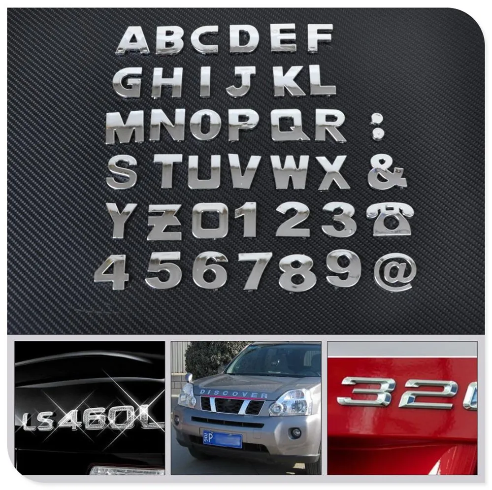 Авто DIY буквы Алфавит цифры наклейки логотип для Honda Pilot Insight HR-V CR-V Odyssey Jazz Fit Sports