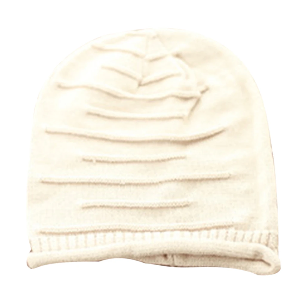 Зимняя теплая мешковатая шапка для женщин и мужчин вязаная крючком Лыжная Кепка