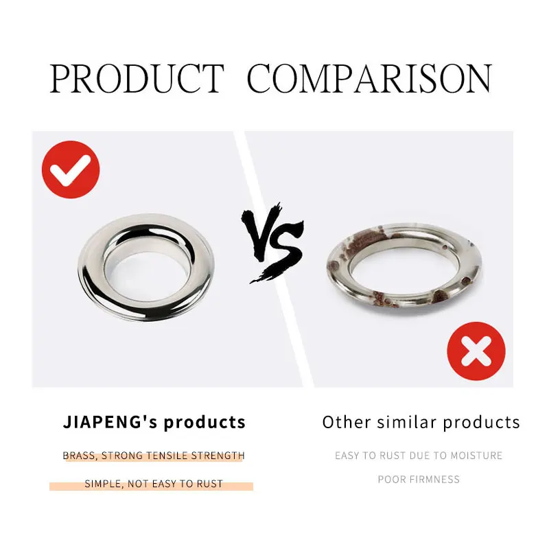 Металлические черные никелевые Люверсы с втулкой 4 мм 13 для кожевенного ремесла