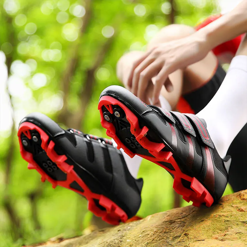 

Shoes Professional Men Sneakers Flat Sports Bicycle White SPD Outdoor Cycling Self-Locking MTB Shoes New Men Mountain Men Outdo