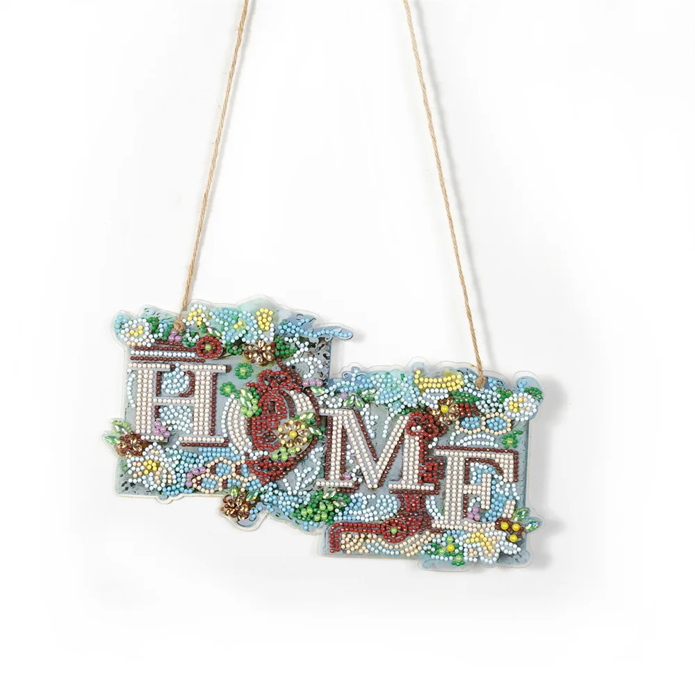 

5D DIY Diamond Painting Hanging Ornaments Acrylic Cartoon Pendant Mosaic Kit Rhinestone Hanging Wall Ornaments Home Decor Gifts