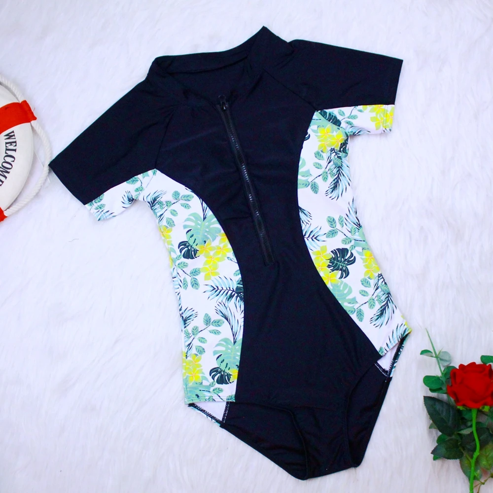 Купальник 2020 цветочный полосатый купальник цельный серфинг размера плюс пляжная