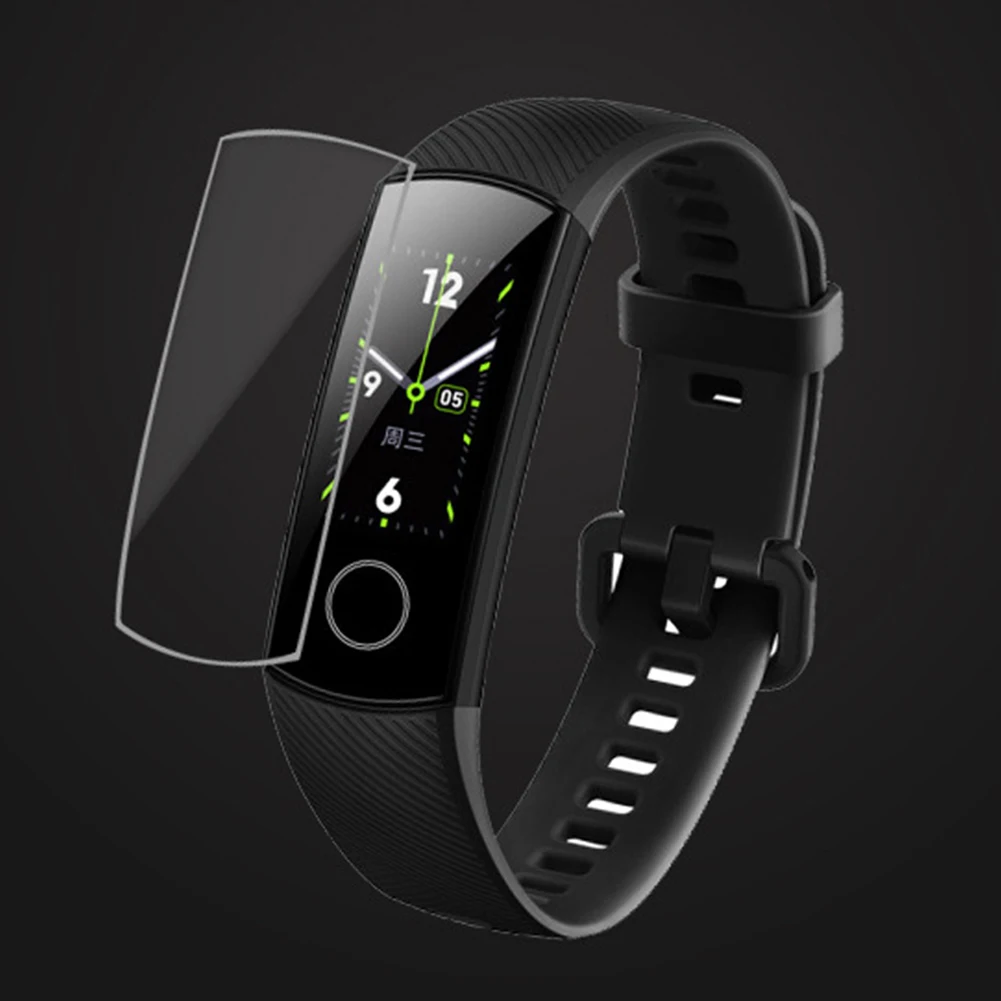 3 шт ТПУ Взрывозащищенная HD мягкая полная защитная пленка для huawei Honor Band 5