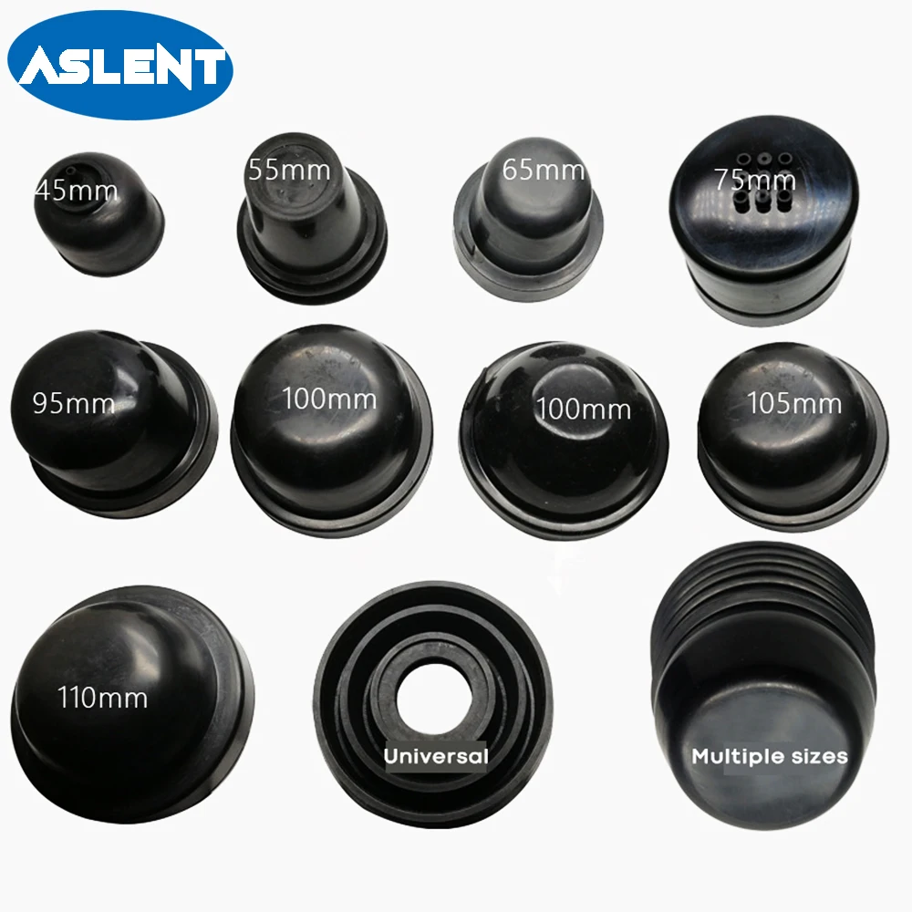 1PCS Car HID LED Headlight Dust Cover Sealing Cap Rubber Waterproof Dustproof Headlamp Cover 55mm 65mm 70mm 75mm 85mm 90mm