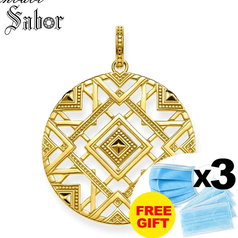 Подвеска золотого цвета украшения для женщин модная Серебряная Подарочная