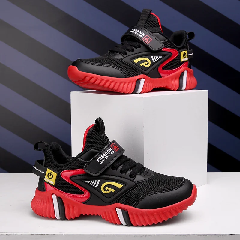 Детские кроссовки для мальчиков Модные дышащие нескользящие спортивные