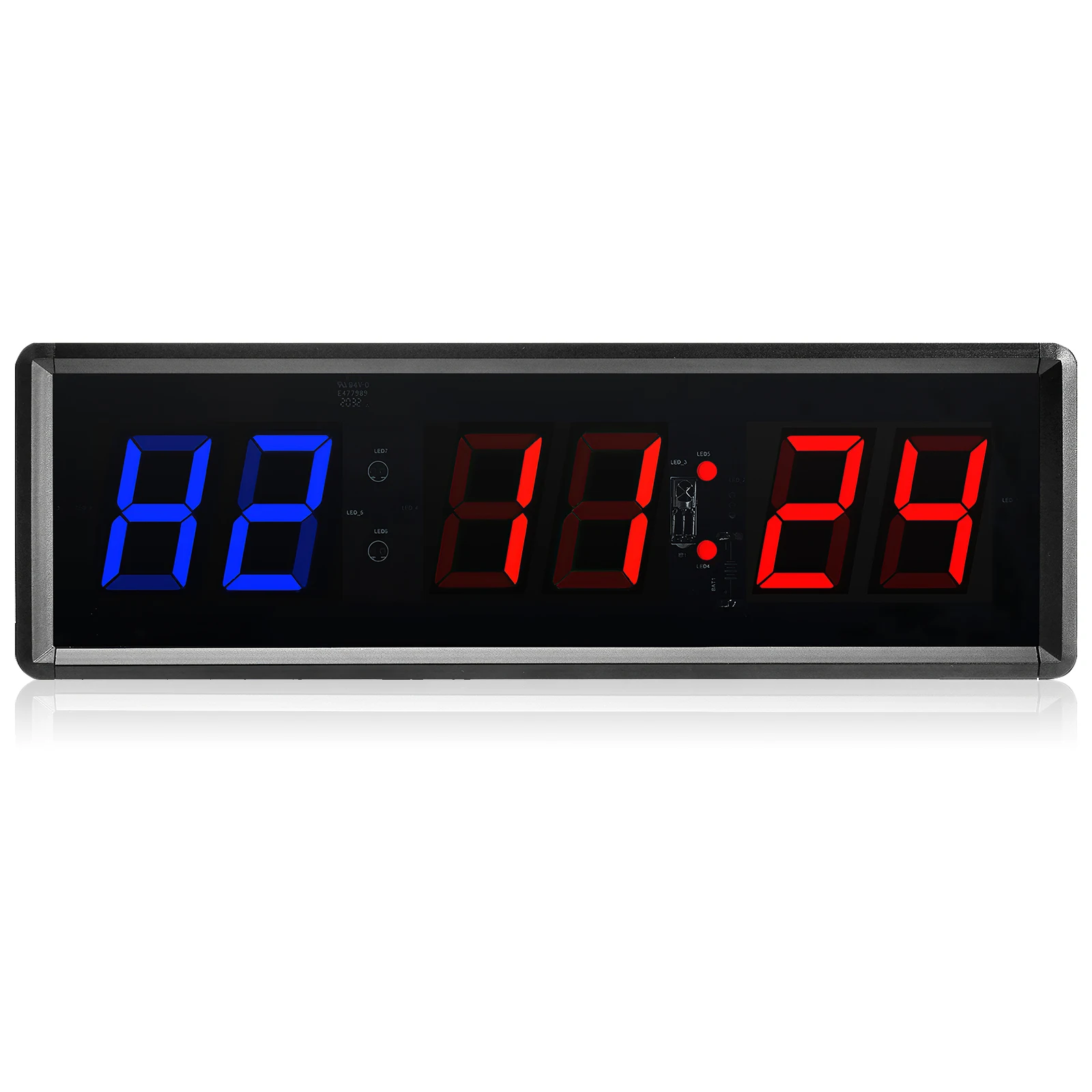 저렴한 휴대용 체육관 타이머, LED 간격 타이머 디지털 카운트 다운 벽시계 피트니스 타이머, 가정용 1.5 인치 숫자/최대 시계 스톱워치