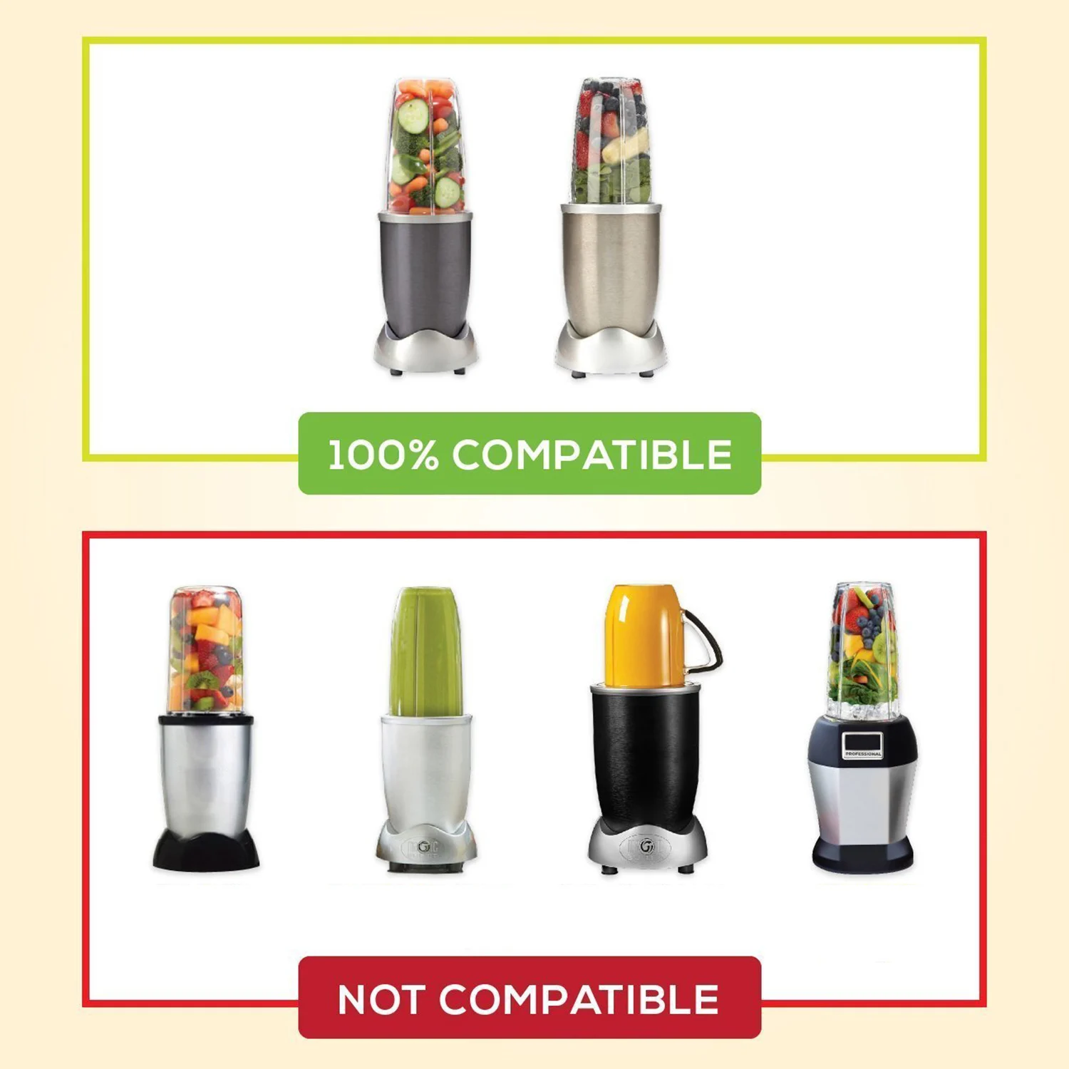 Behogar 4 шт. запасные части для блендера аксессуары комплект с 32 унций чашки крышки