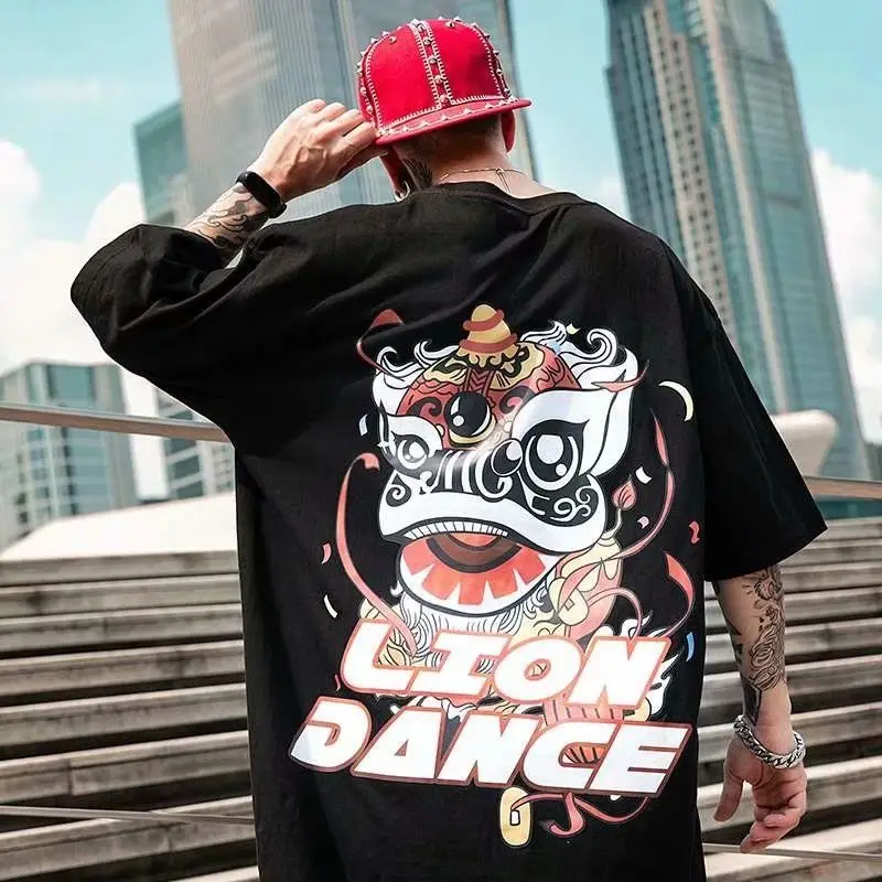 

Summer new personality letter printing short-sleeved T-shirt hip-hop trend loose large size half-sleeved T-shirt