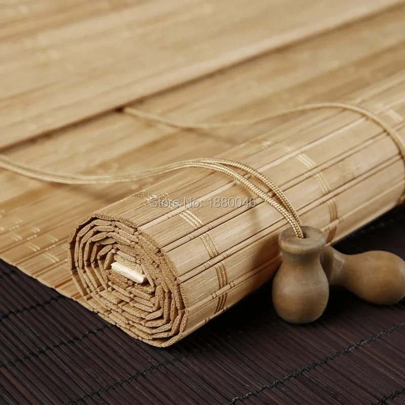 Модные затеняющие бамбуковые шторы из натурального бамбука для балкона эркера