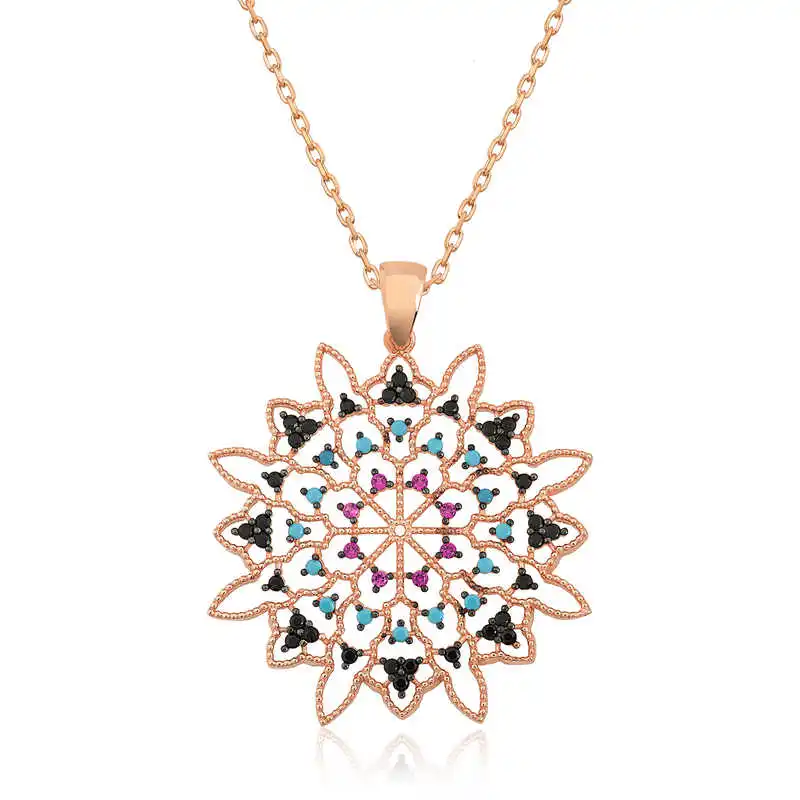 

Real Silver 925 Jewelry Silver Geometric Pattern Locket Pendant