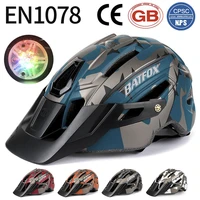 batfox hot bicycle helmets for men with light integrally molded cycling helmet casco ciclismo road mountain bike helmet mtb fox