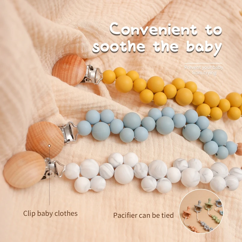 1 шт. цепочка для детской соски-Пустышки из пищевого силикона | Мать и ребенок