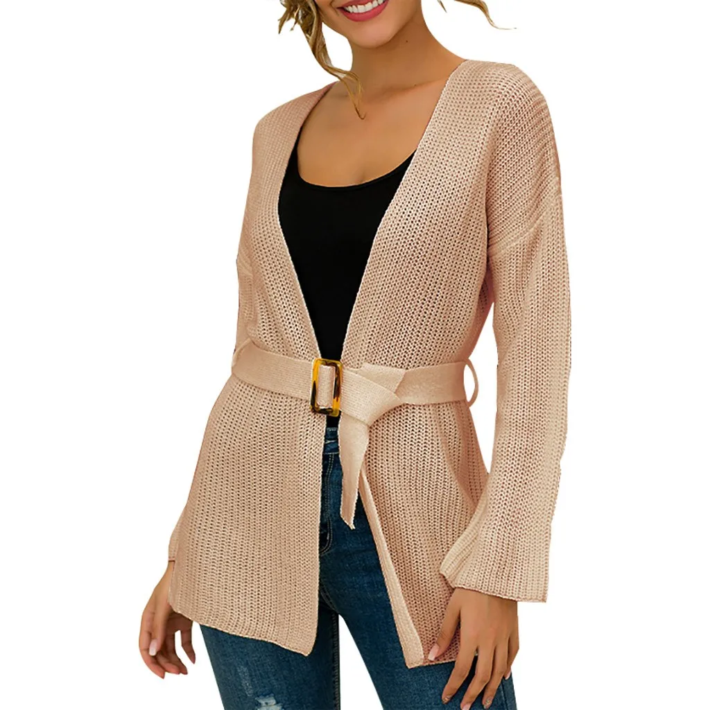 Женский вязаный кардиган SAGACE Кардиган с длинным рукавом и кружевом весна-осень