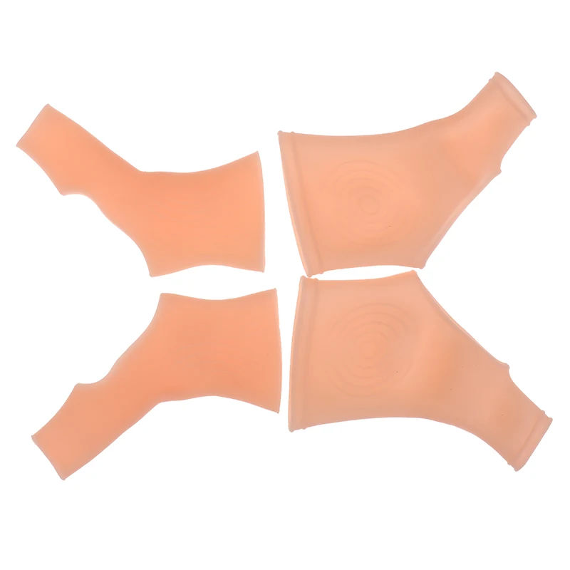 

2 Pieces Silicone Wrist Brace Waterproof Gel Thumb Support For Typing Nude