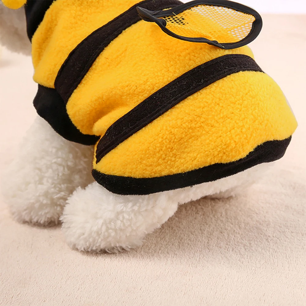 PAPASGIX новый костюм для собак косплей пчела пальто щенок одежда флисовая толстовка