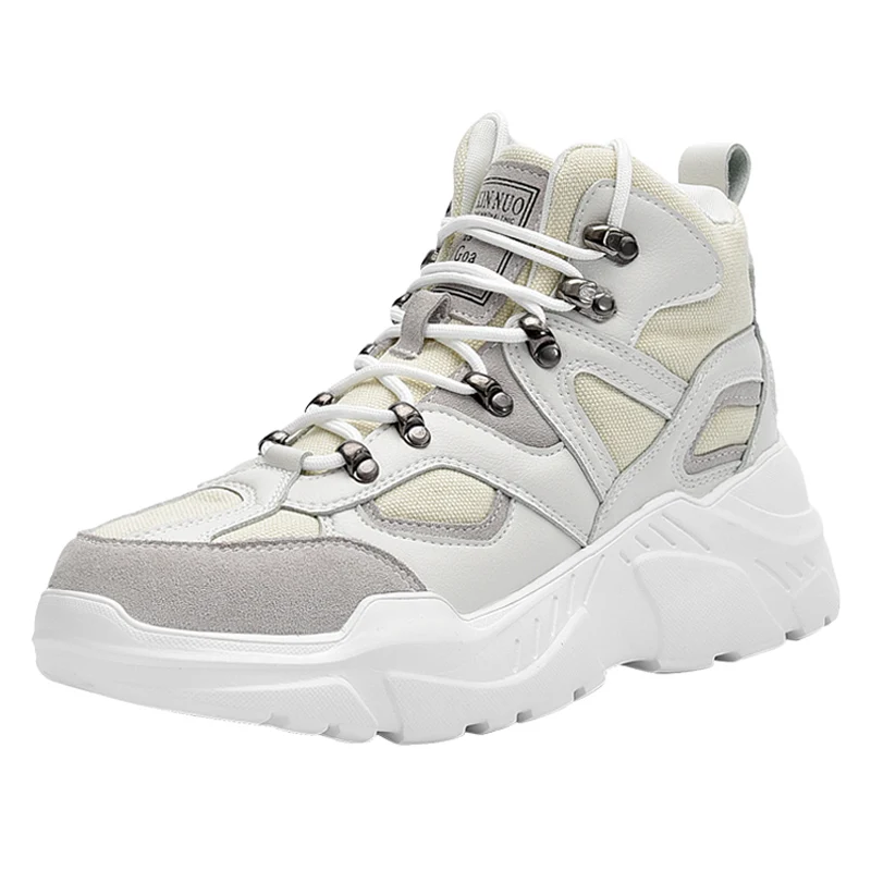 Модные брендовые бегущие кроссовки на платформе с высоким берцем для мужчин