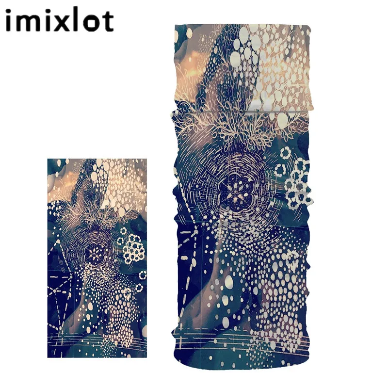 

Imixlot разнообразный волшебный шейный платок из полиэстера, новинка, мужской шарф с узором в виде паутины, универсальные шапки для верховой ез...
