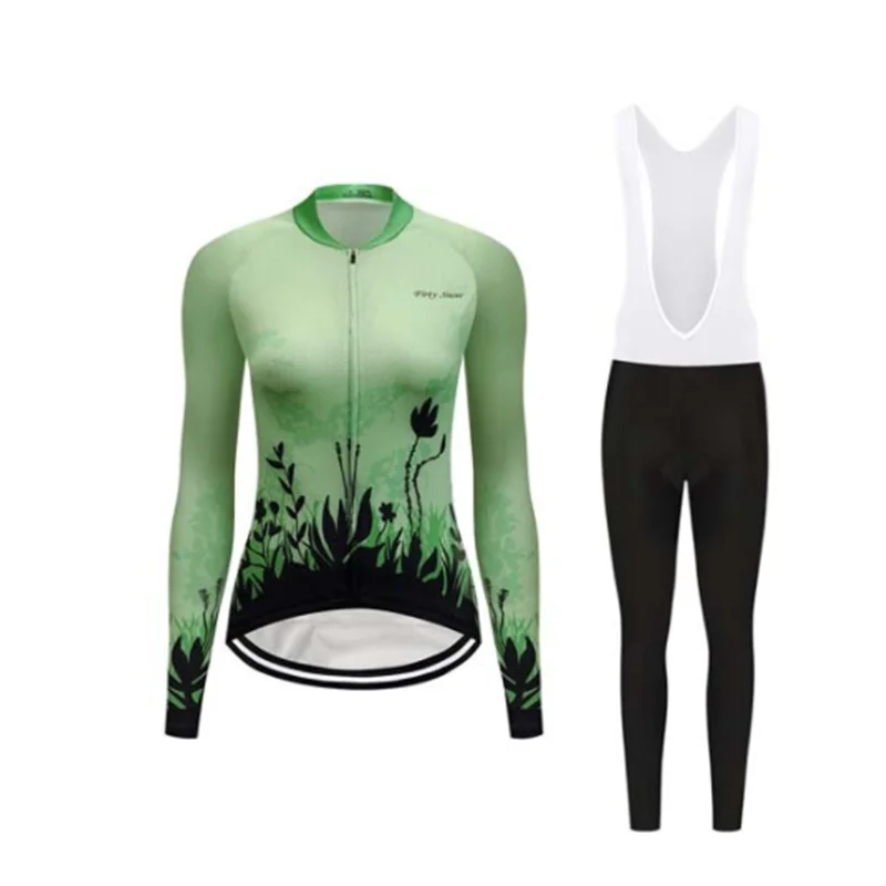 

Women Spring And Autumn Cycling Wear Long-sleeved Jacket Trousers Cycling Suit Four Styles Optional Leisure And Comfortable