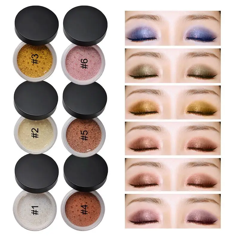 

Highlight Loose Shimmer Glitter Face Powder Highlighter Pigment Metal Concealer Brighten Glow Makeup Powder Custom Private Label