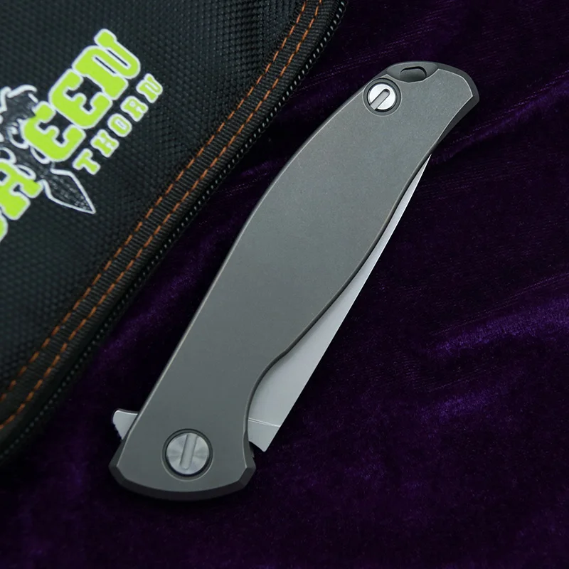 Складной нож Green thorn Flipper карманный складной клинок из стали 95 k110 с титановой