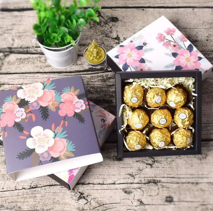 1 шт. классические/Ретро коробки для совпадений коробочки шоколада и подарочные