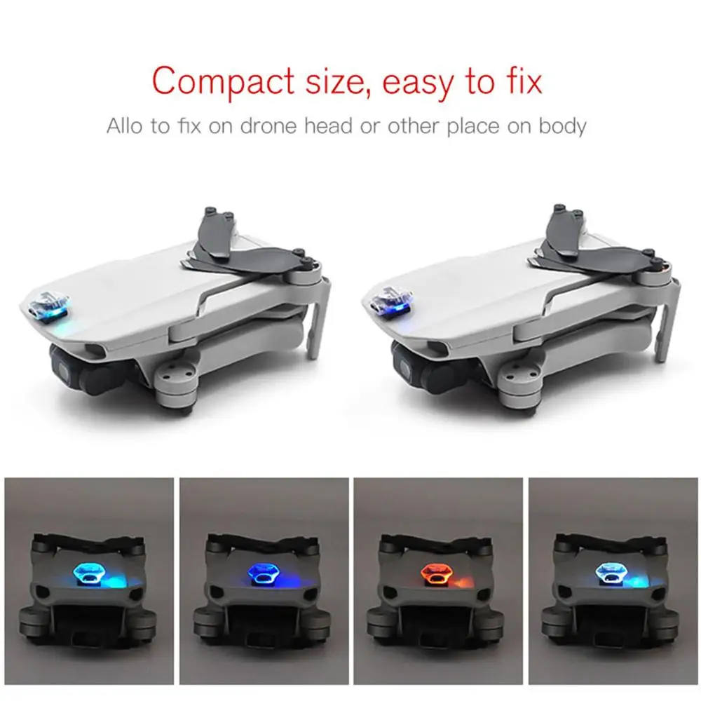 Mavic Мини Семь цветов светодиодные лампы ночной полет комплект заряжаемая батарея