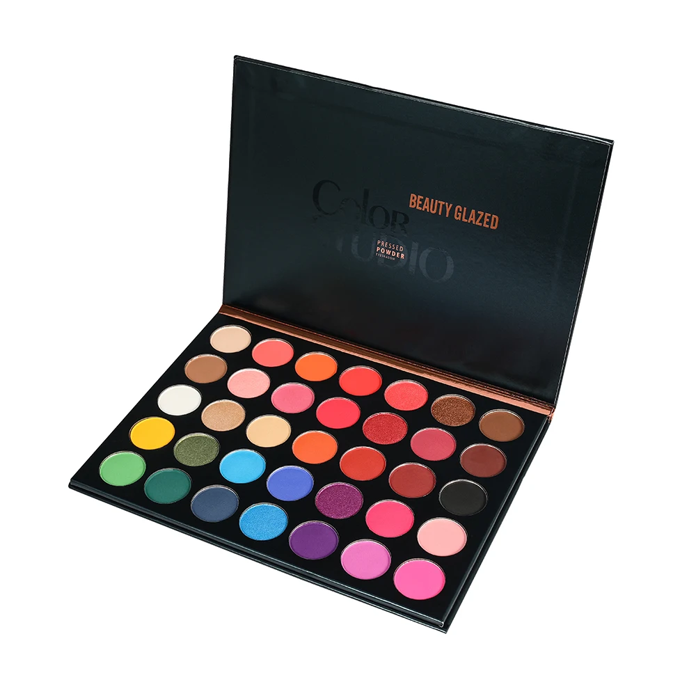 Палитра теней Beauty glazed для макияжа глазури 35 цветов тени век матовые блестящие