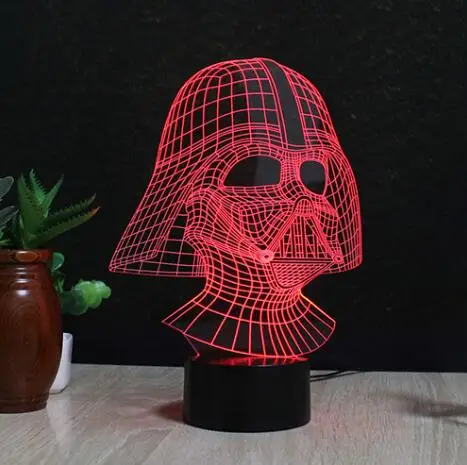 A01 Звездные войны Дарт вэйдер» Анакина Скайуокера 3D лампа BB-8 светодиодный Новинка Ночной светильник s USB светильник светящийся ребенка подар - Цвет: A01