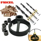 Сверлильный инструмент для деревообработки, набор столярных систем из алюминиевого сплава, кондуктор для сверления вертикального отверстия, Быстрое позиционирование, перфоратор