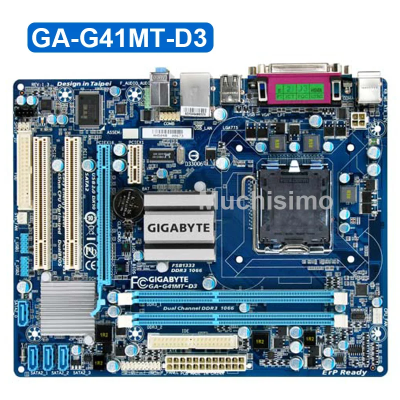 Разъем LGA 775 DDR3 Gigabyte GA-G41MT-D3 десктопная материнская плата Core 2 Pentium Celeron 8G G41MT-D3