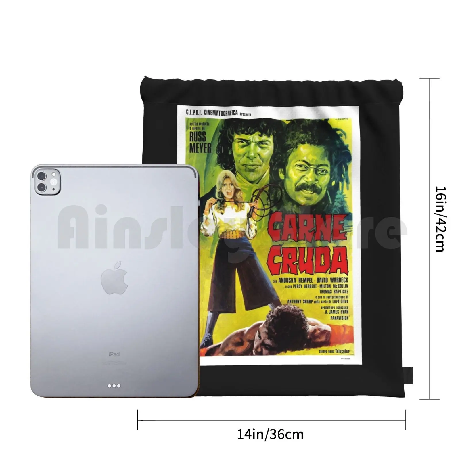 Винтажный Фильм-рюкзак сумка с Кулиской Cruda спортивная водонепроницаемый Фильм