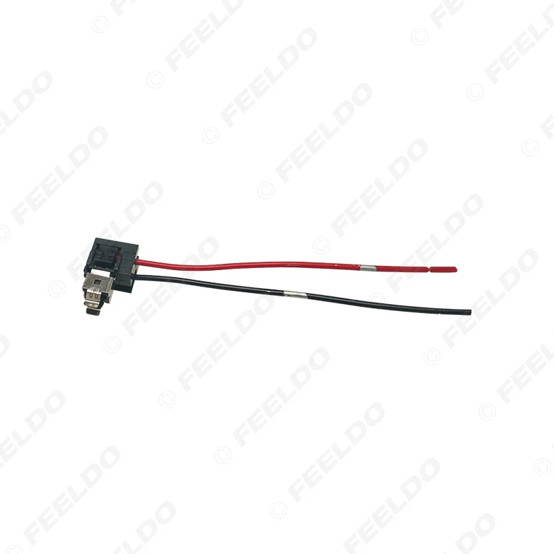 FEELDO 2Pcs Car Halogen Bulb H1 Headlight Plug Adapter With Wire Auto Socket Lamp Connector Holder #MX5954 | Автомобили и