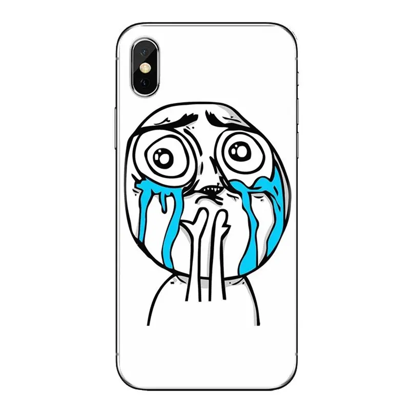 Прозрачные чехлы из ТПУ для huawei Honor 7X V10 6C V9 6A Play 9 mate 10 Pro Y7 Y5 P8 P10 Lite Plus GR5 2017 Rage Comics Face