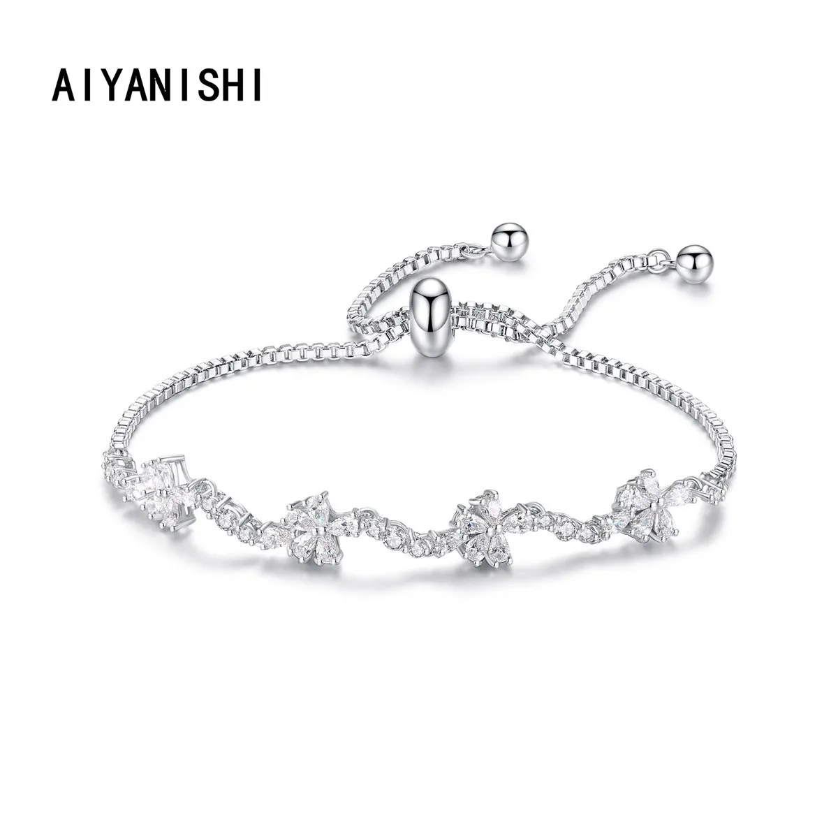 

AIYANISHI 18K позолоченные корейские новые дизайнерские модные ювелирные изделия высококачественные роскошные цветочные Регулируемые женские ...