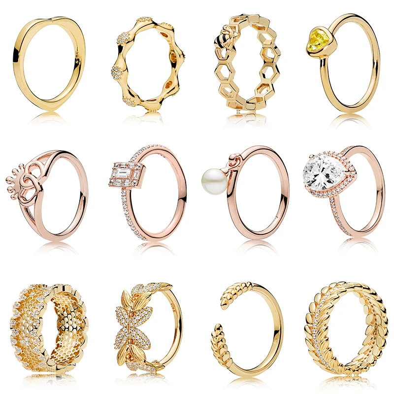 

100%S925 Sterling Silver Mother's Day Gift Charm Ring European Pop Style Original High Quality 1:1 Fashion Jewelry DIY