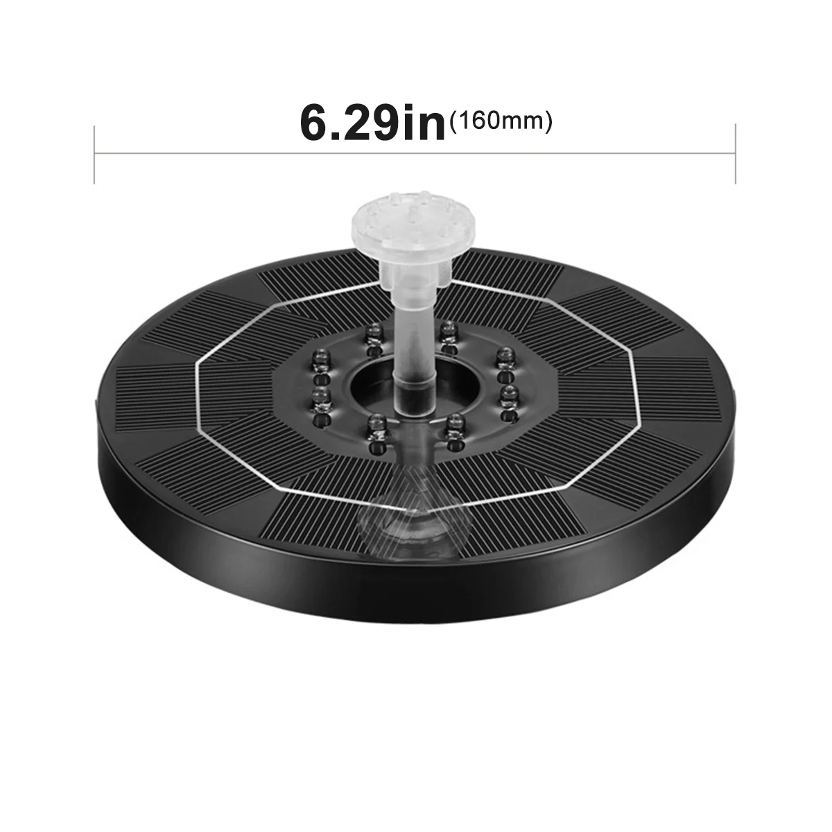 

300L/H Mini Solar Water Fountain Pool Pond Waterfall Fountain Garden Decoration Outdoor Bird Bath 3.5W Solar Powered Fountain