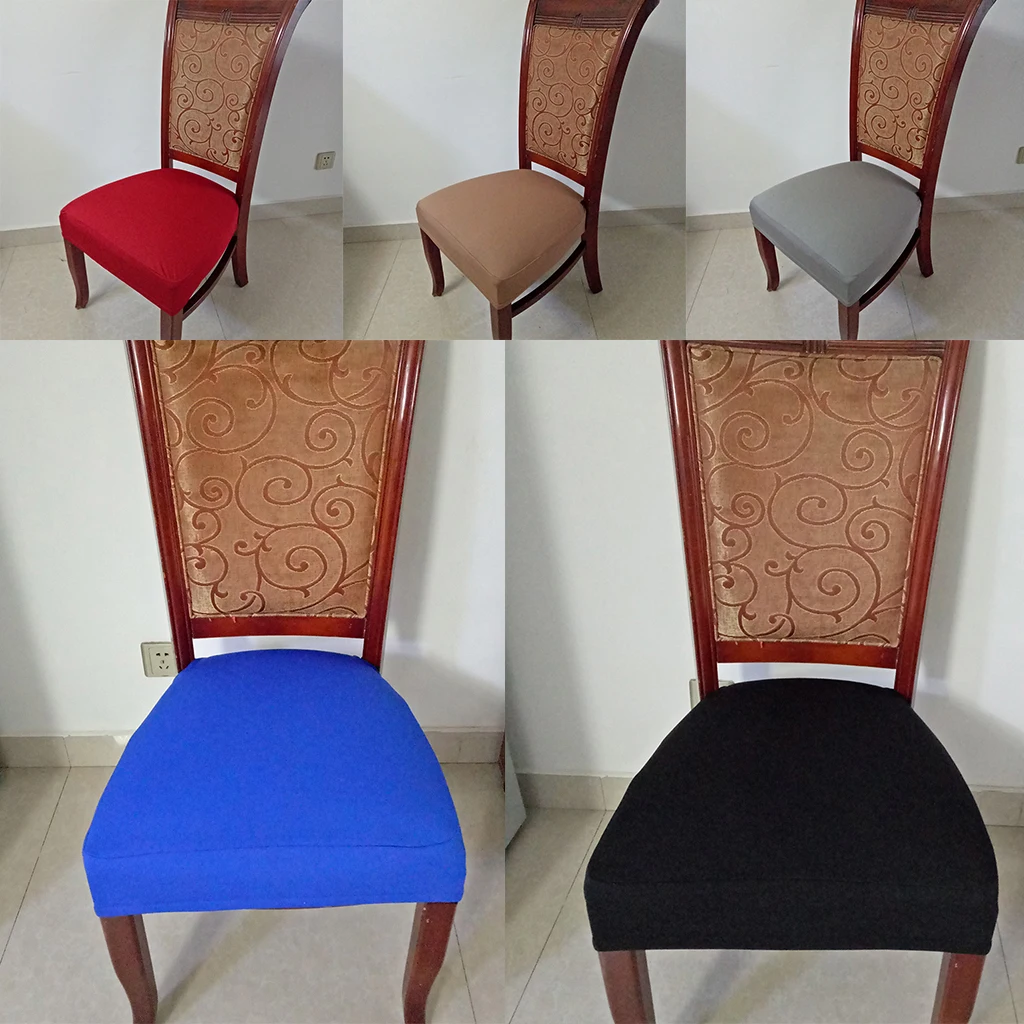 Stretch Wedding Dining Room Chair Seat Cover - With Locking Buckle for Wedding Home Kitchen Cafe Party Hotel Restaurant