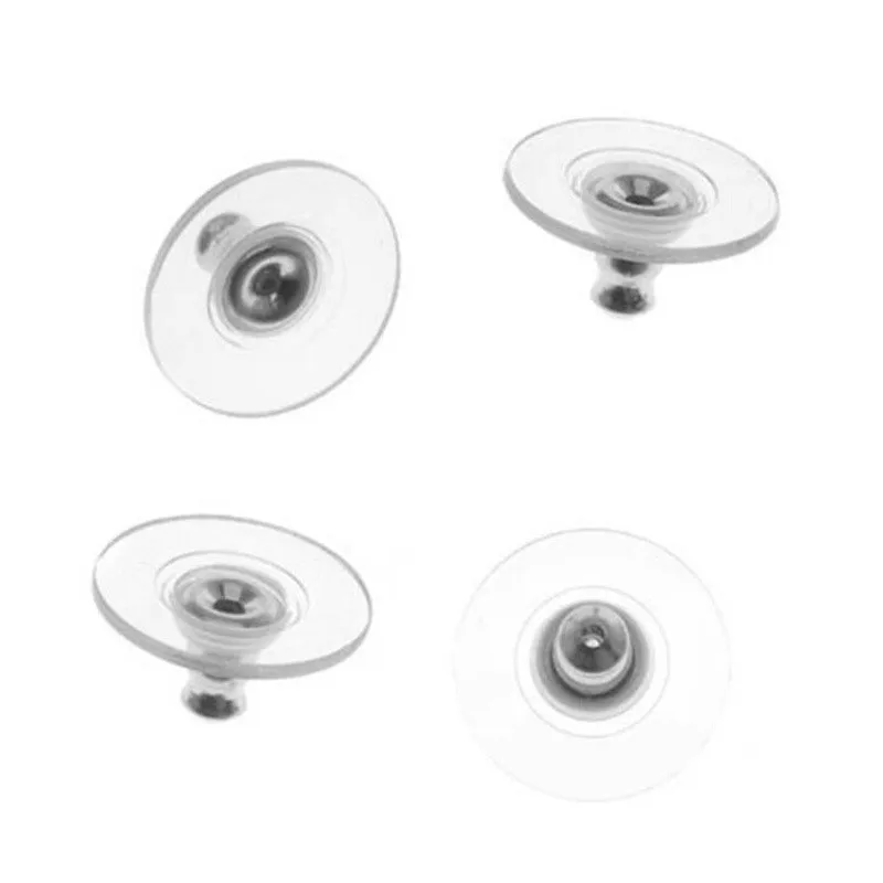 20 шт./компл. DIY аксессуары кремния серьги гвоздики в форме задние стопоры столб