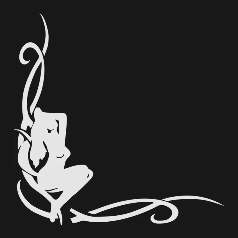 

Girl (in The Corner of The Glass) Reflective Funny Car Stickers Vinyl Car Decals Waterproof Car Car Stickers