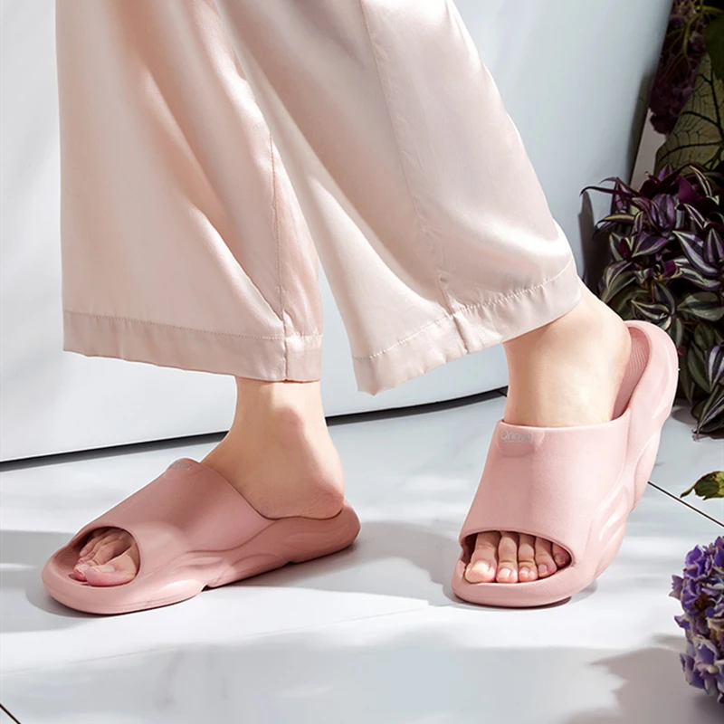 Indoor Home Women Summer Slippers Thick Sole Anti-slip Couples Flat Shoes Outdoor EVA Beach Men Slides Female | Обувь