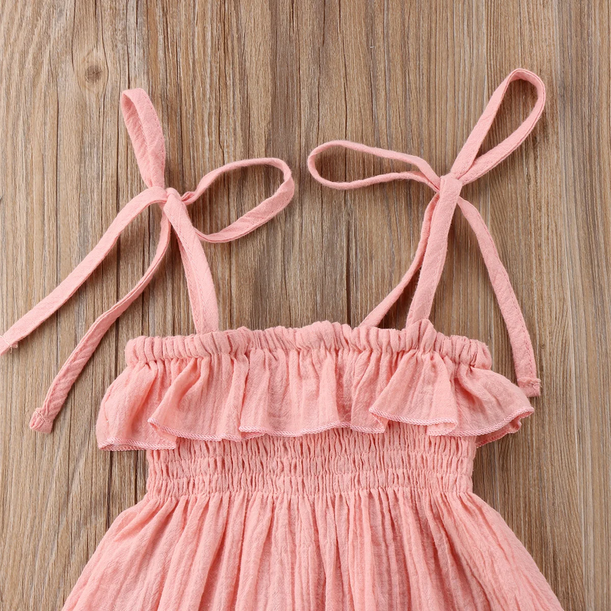 Детское летнее платье для маленьких девочек Вечерние однотонные Свадебные