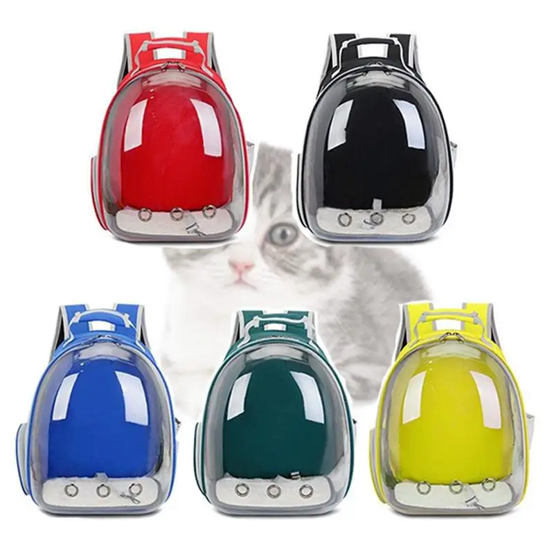 Дорожная сумка через плечо для кошек дышащая прозрачная Портативная домашних