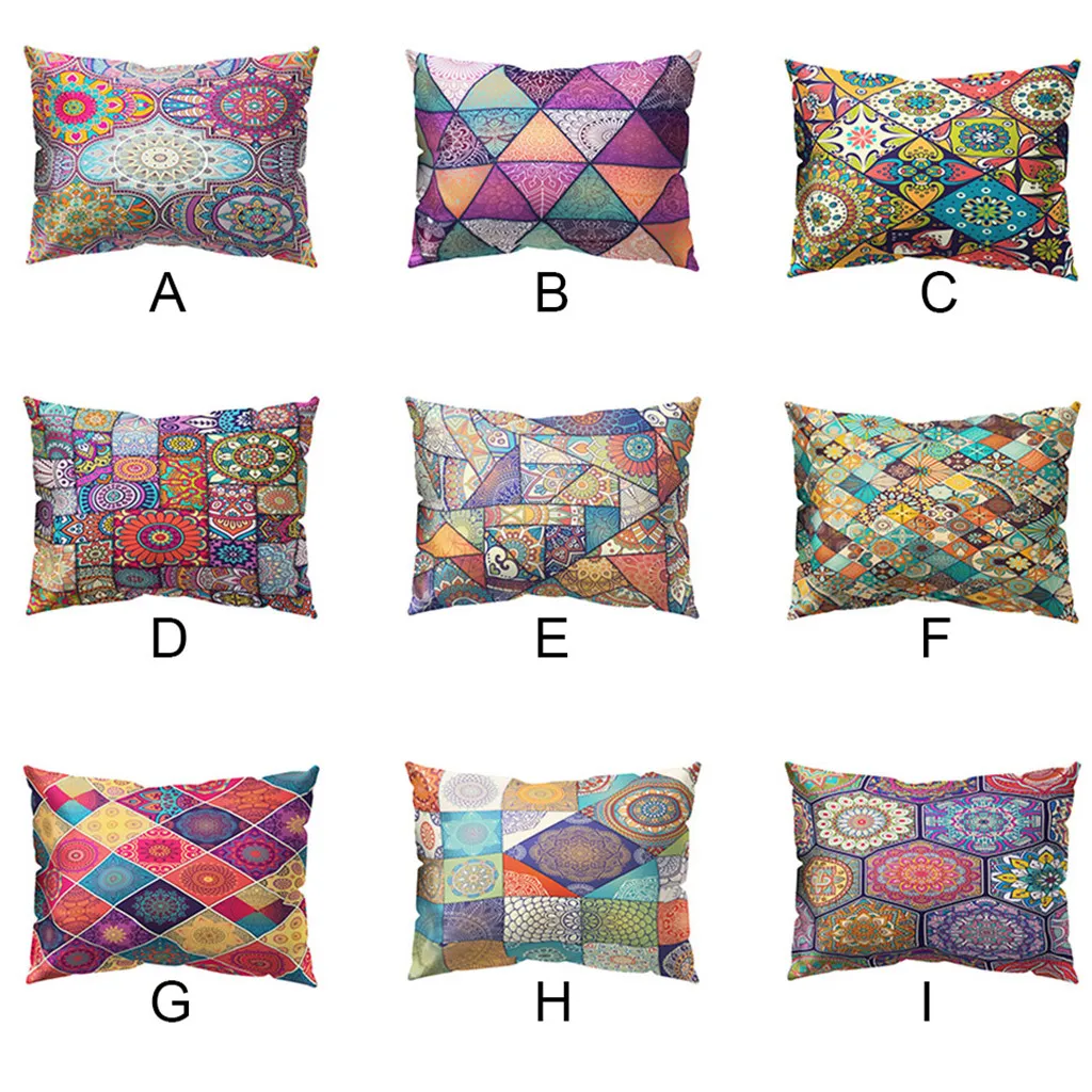 Мандала наволочка в богемном стиле геометрический чехол для подушки