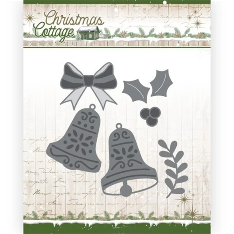 

Christmas Bows and Bells Cutting Dies For DIY Scrapbooking Embossed Template Handmade Card Stencil For Decor 2021 New No Stamps