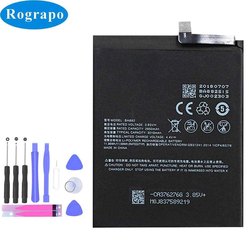 

New 3010mAh BA882 Replacement Battery For Meizu 16TM Meizu 16TH Baterij Bateria Batterie Cell Mobile Phone Batteries