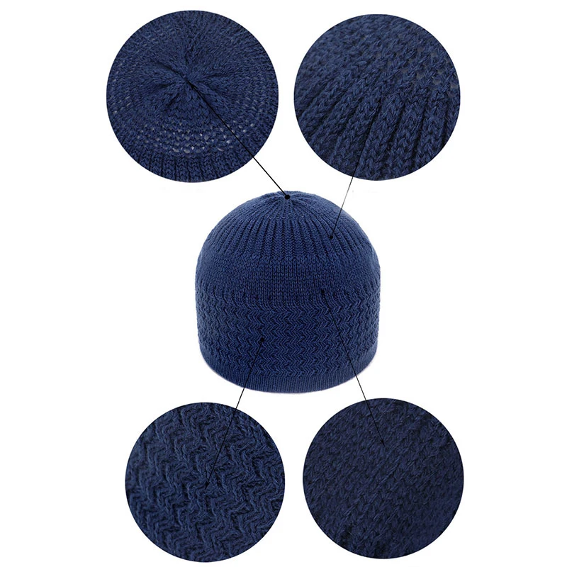 

Men Thick Baotou Cap Solid Color Beanie Winter Knitted Hats Unisex Classic Caps Keep Warm Pullover Hat Women Casual Hedging Caps