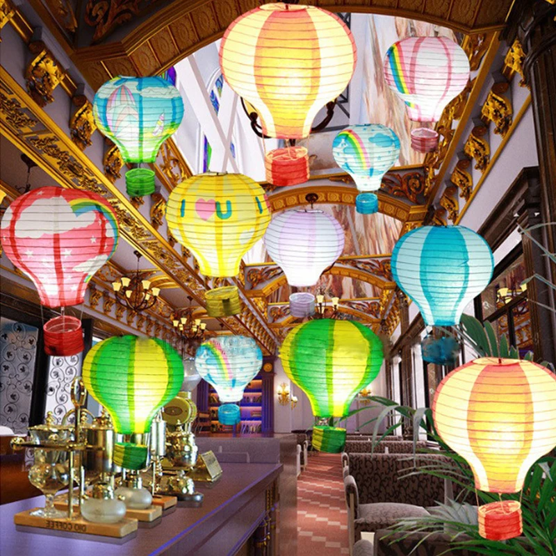 12 16 дюймов Радужный воздушный шар бумажный фонарик декоративные Детские