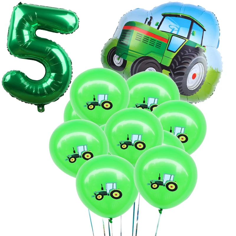 12 шт. в упаковке с изображением мультяшного автомобиля баллоны экскаватор